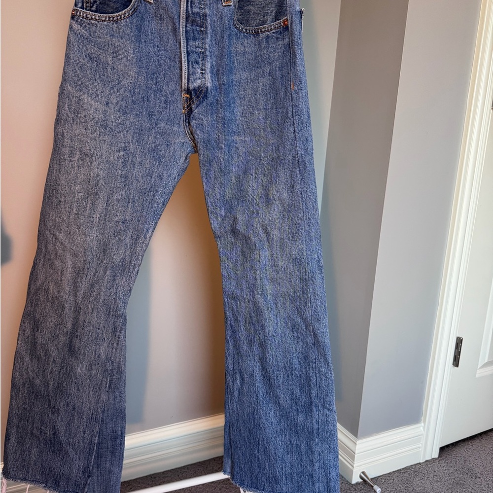 Re/Done & Levi’s Women’s Bootcut Jeans in 25 Blue Denim